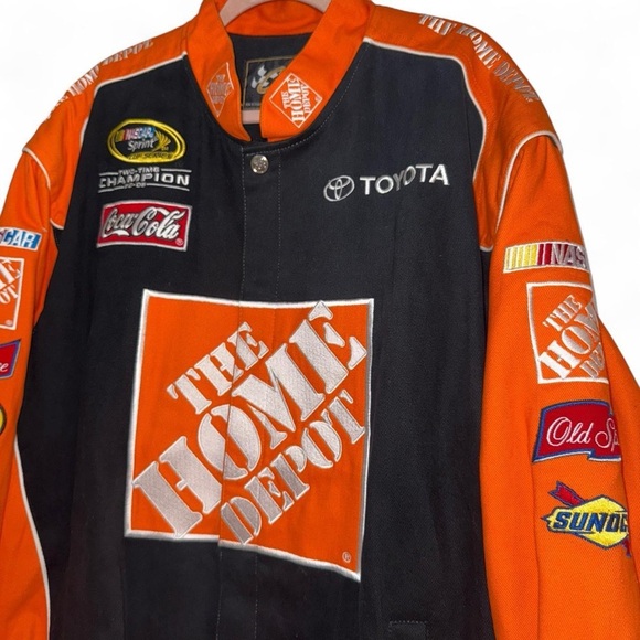 Vintage NASCAR Chase Authentics Home Depot Racing Jacket Tony Stewart #20 SZ XXL - Picture 5 of 11